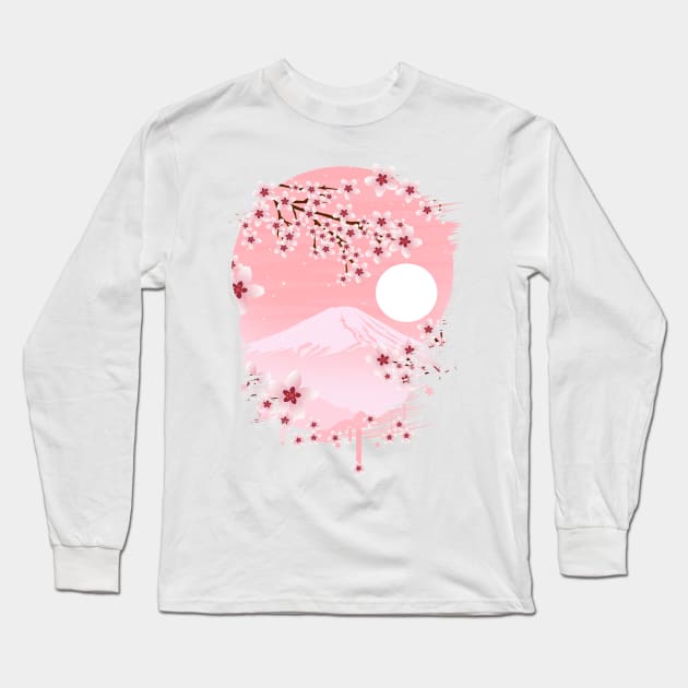 Winter Blossom Long Sleeve T-Shirt by adamzworld